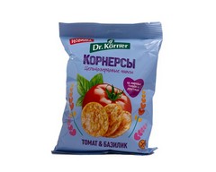 Чипсы Dr.Korner кукур.рис.томат.базилик 50гр Смоленская обл