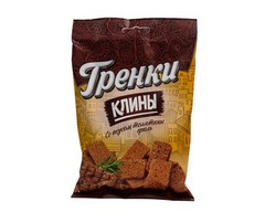 Сухарики Клины Гренки 100гр Телятина гриль Владимирская обл